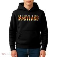 Maryland Word Flag Kids Hoodie thumb 4