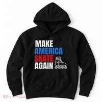 Make America Skate Again Roller Blade Skating Hoodie thumb 0