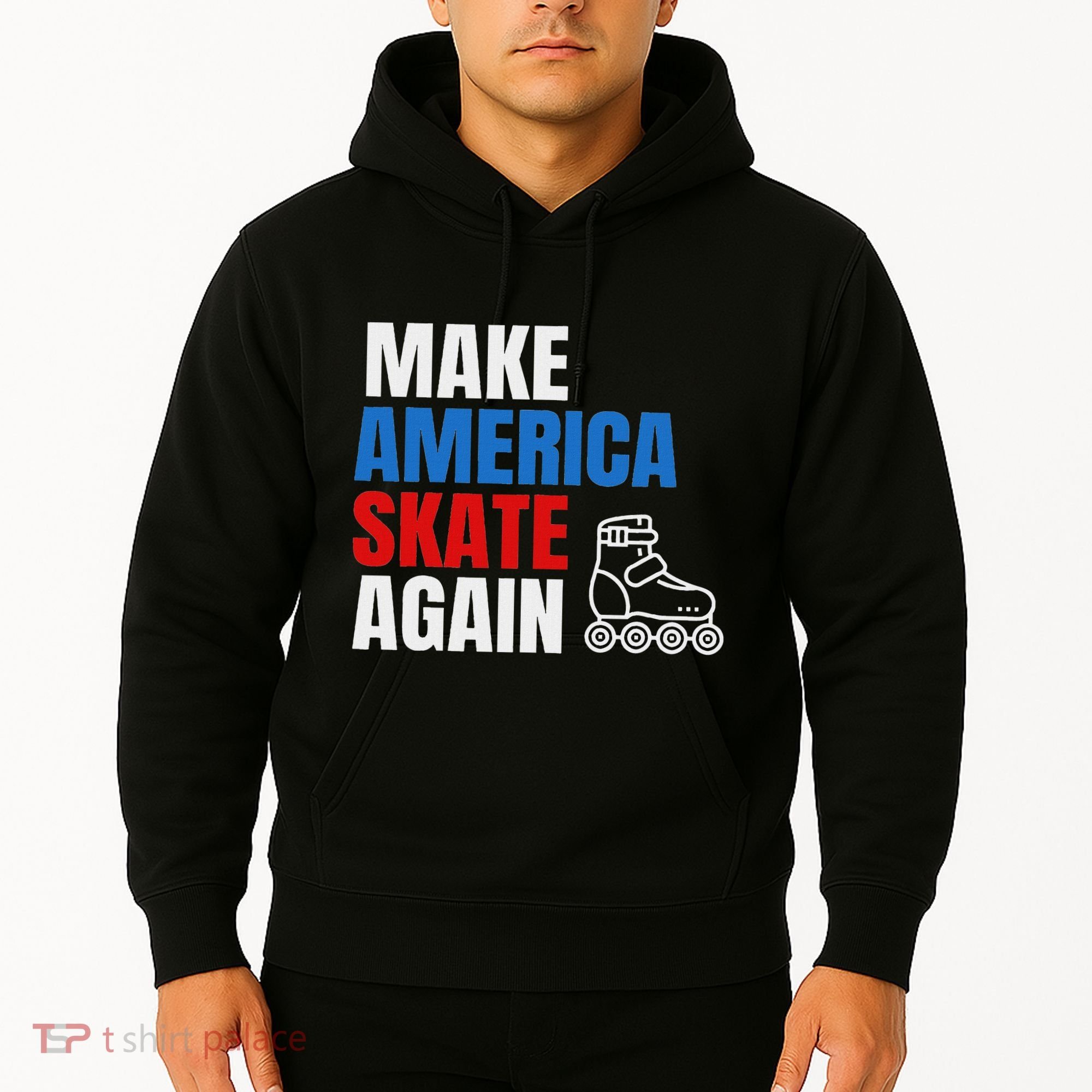 Make America Skate Again Roller Blade Skating Hoodie