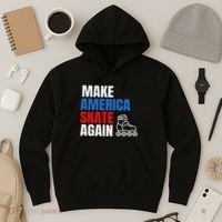 Make America Skate Again Roller Blade Skating Hoodie thumb 3