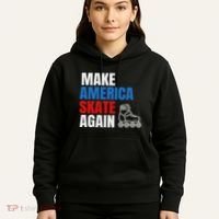 Make America Skate Again Roller Blade Skating Hoodie thumb 5