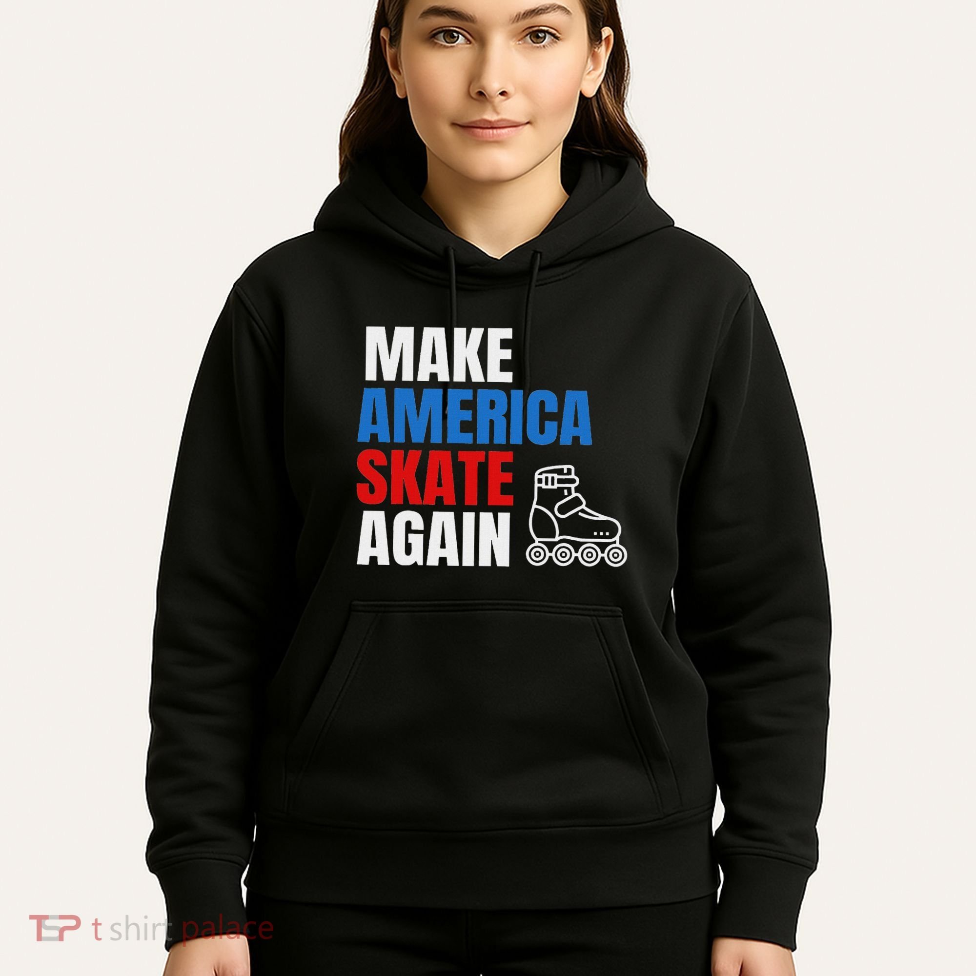 Make America Skate Again Roller Blade Skating Hoodie