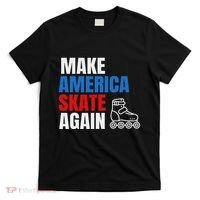 Make America Skate Again Roller Blade Skating T-Shirt thumb 0