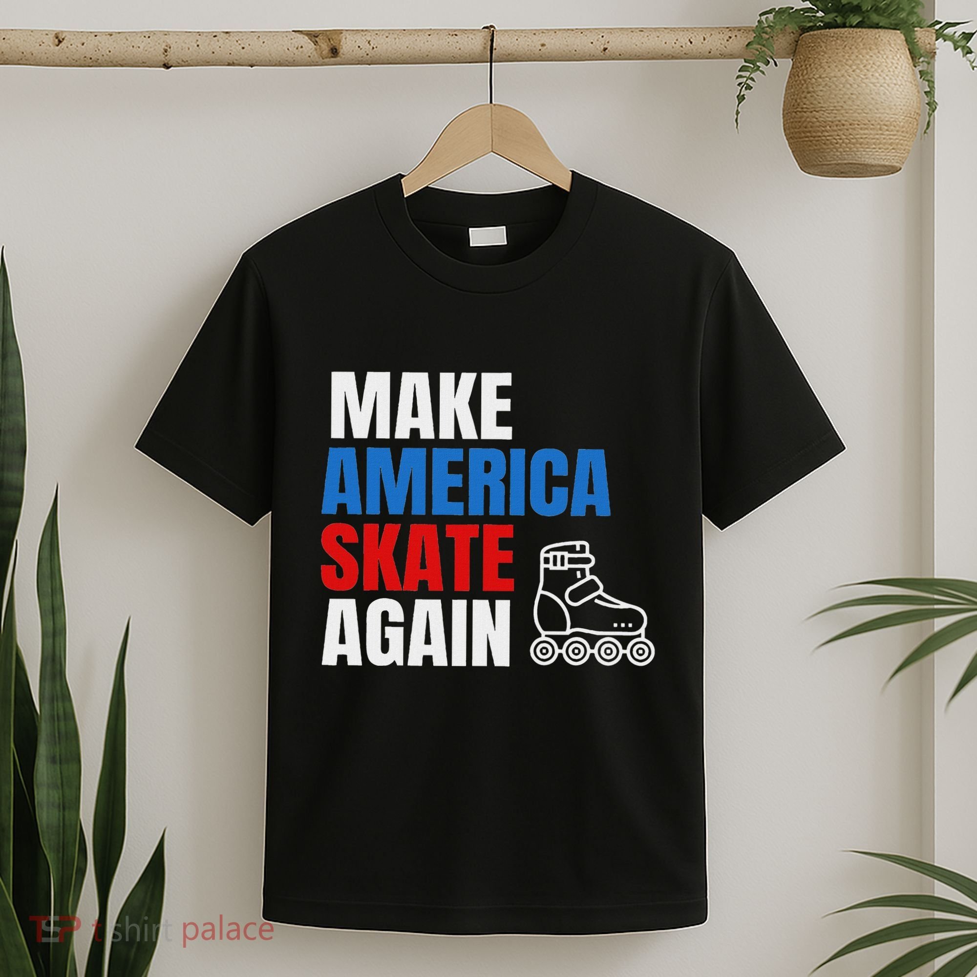 Make America Skate Again Roller Blade Skating T-Shirt