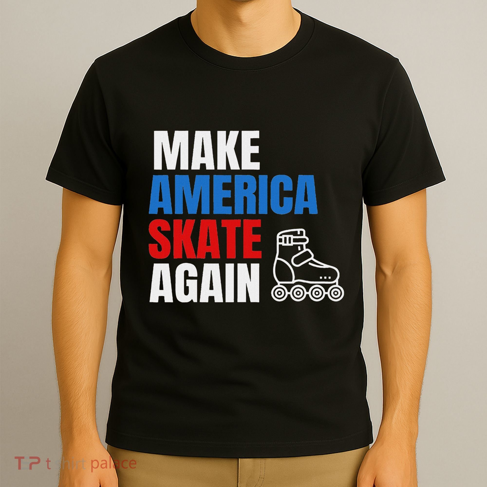 Make America Skate Again Roller Blade Skating T-Shirt