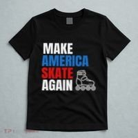 Make America Skate Again Roller Blade Skating T-Shirt thumb 5