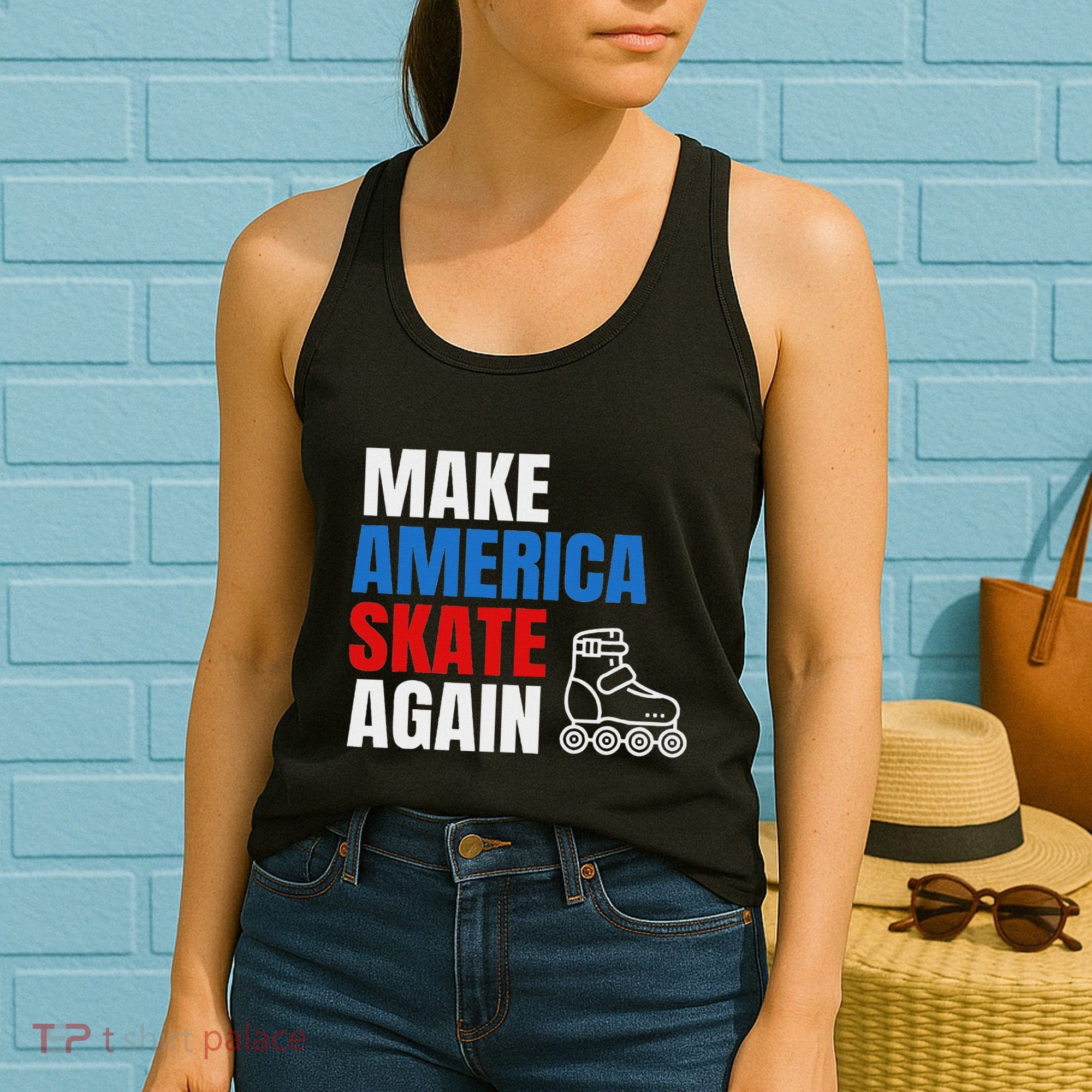 Make America Skate Again Roller Blade Skating Women's Tank Top