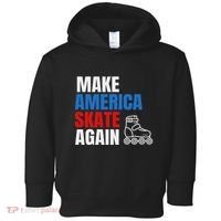 Make America Skate Again Roller Blade Skating Toddler Hoodie thumb 0