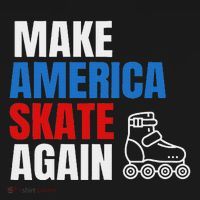 Make America Skate Again Roller Blade Skating Tank Top thumb 6