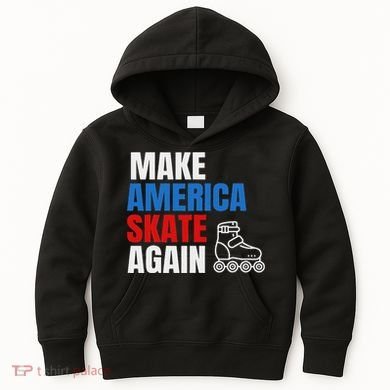 Make America Skate Again Roller Blade Skating Kids Hoodie