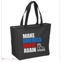 Make America Skate Again Roller Blade Skating Tote Bag thumb 2