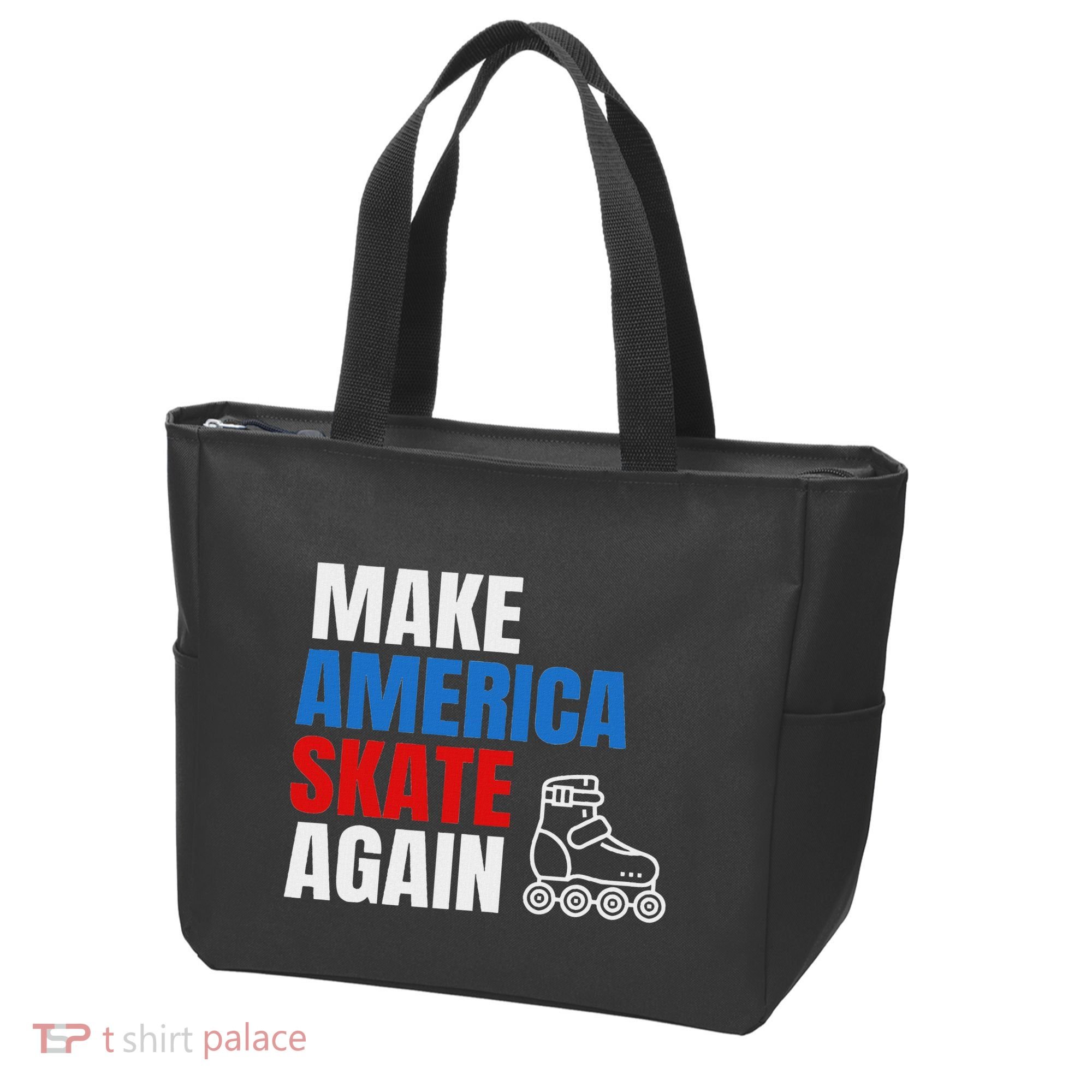 Make America Skate Again Roller Blade Skating Tote Bag