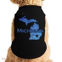 Michigan American State Outline Map Usa Doggie Tank thumb 0