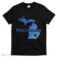 Michigan American State Outline Map Usa T-Shirt thumb 0