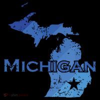 Michigan American State Outline Map Usa T-Shirt thumb 7