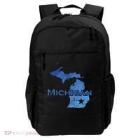Michigan American State Outline Map Usa Backpack thumb 0