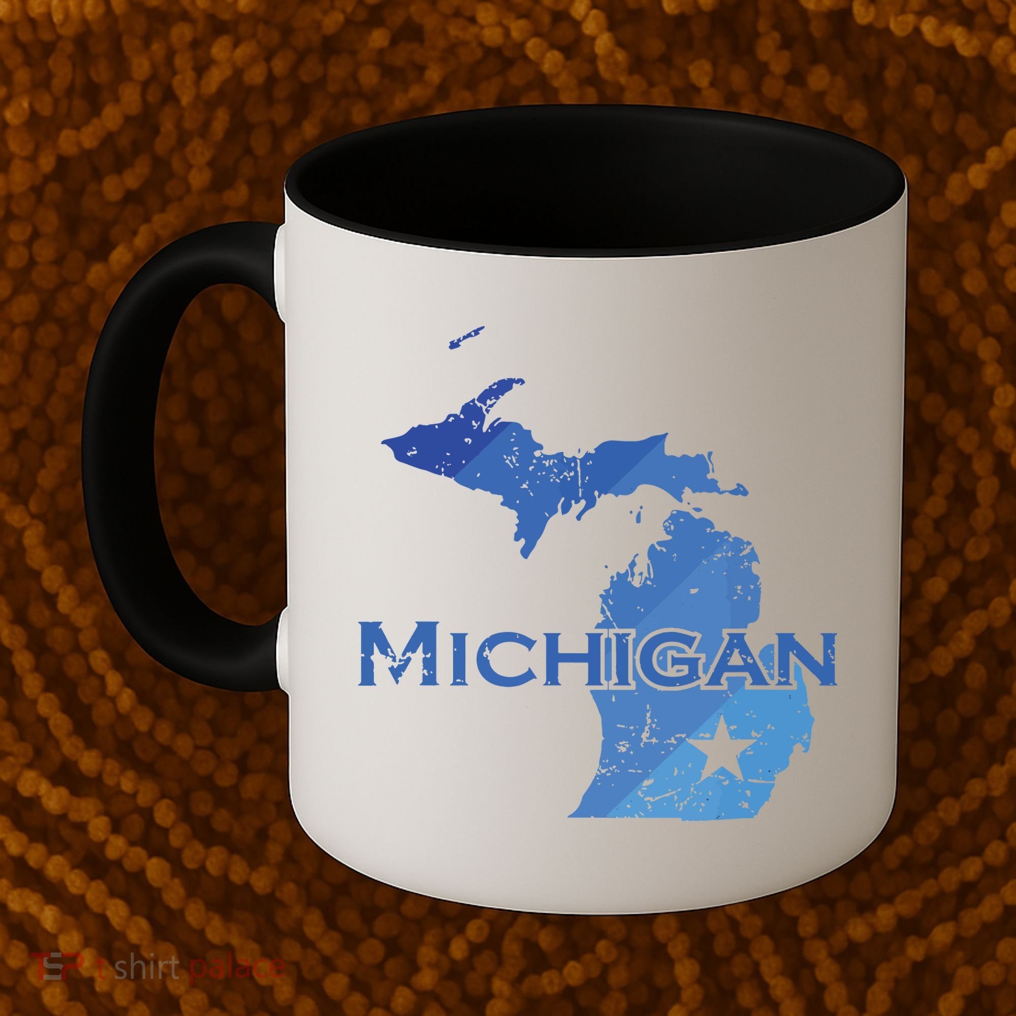 Michigan American State Outline Map Usa Coffee Mug