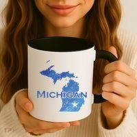 Michigan American State Outline Map Usa Coffee Mug thumb 3