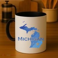 Michigan American State Outline Map Usa Coffee Mug thumb 4