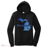Michigan American State Outline Map Usa Women's Hoodie thumb 0