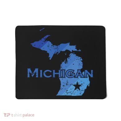 Michigan American State Outline Map Usa Mousepad