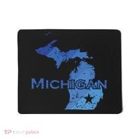Michigan American State Outline Map Usa Mousepad thumb 0