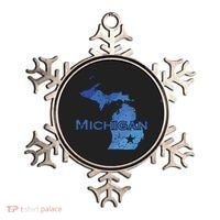 Michigan American State Outline Map Usa Ornament thumb 0
