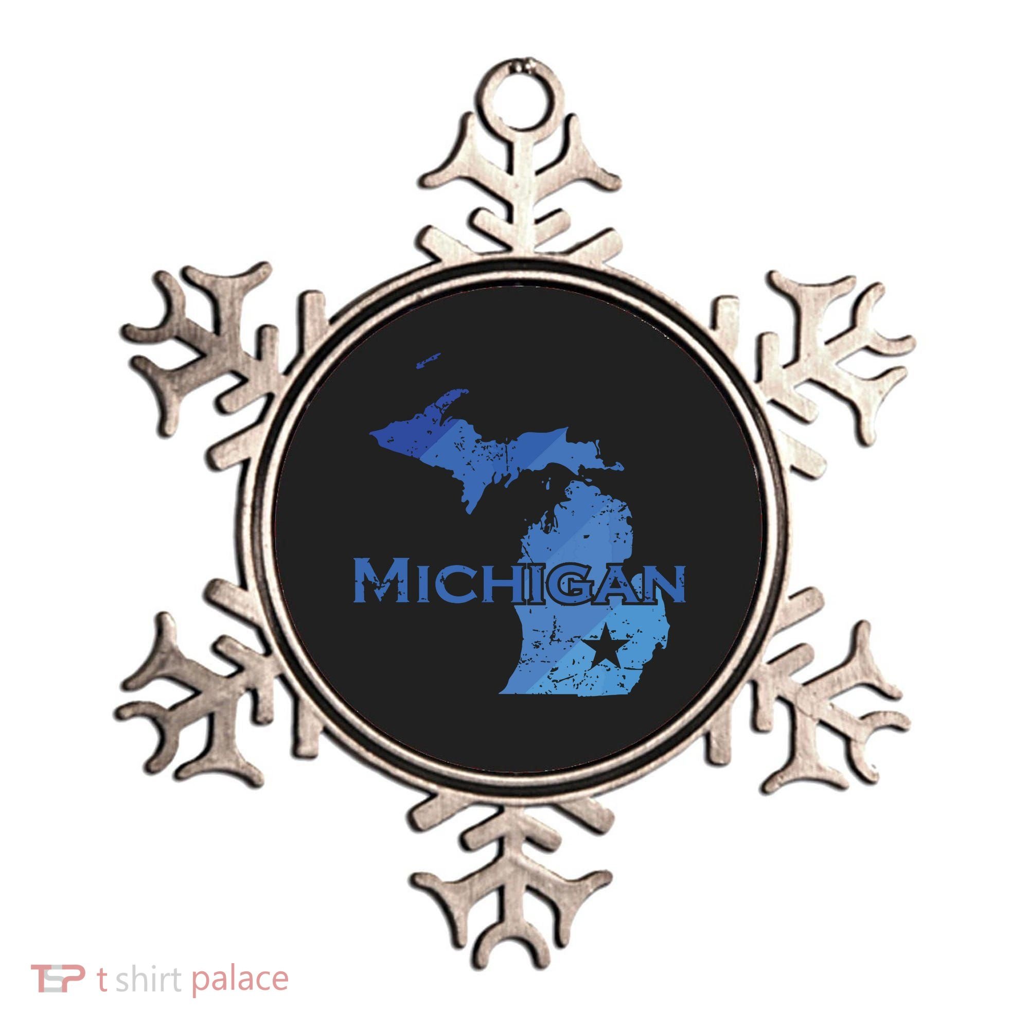 Michigan American State Outline Map Usa Ornament