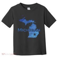 Michigan American State Outline Map Usa Toddler T-Shirt thumb 0