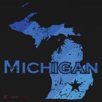 Michigan American State Outline Map Usa Women's T-Shirt thumb 6