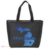 Michigan American State Outline Map Usa Tote Bag thumb 0