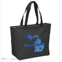 Michigan American State Outline Map Usa Tote Bag thumb 2