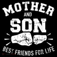 Mother And Son Best Friends For Life Mom Stripe Pom Pom Beanie thumb 2