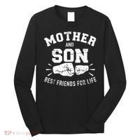 Mother And Son Best Friends For Life Mom Long Sleeve Shirt thumb 0