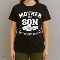 Mother And Son Best Friends For Life Mom T-Shirt thumb 4