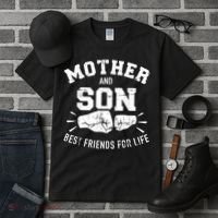 Mother And Son Best Friends For Life Mom Tall T-Shirt thumb 3