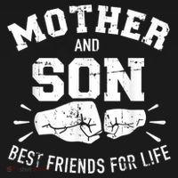 Mother And Son Best Friends For Life Mom Tall T-Shirt thumb 4