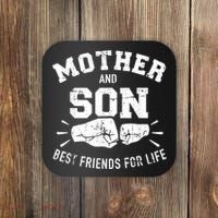 Mother And Son Best Friends For Life Mom Coaster thumb 0