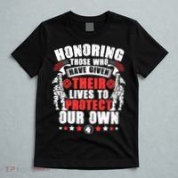 Military American Soldier Memorial Honoring T-Shirt thumb 5