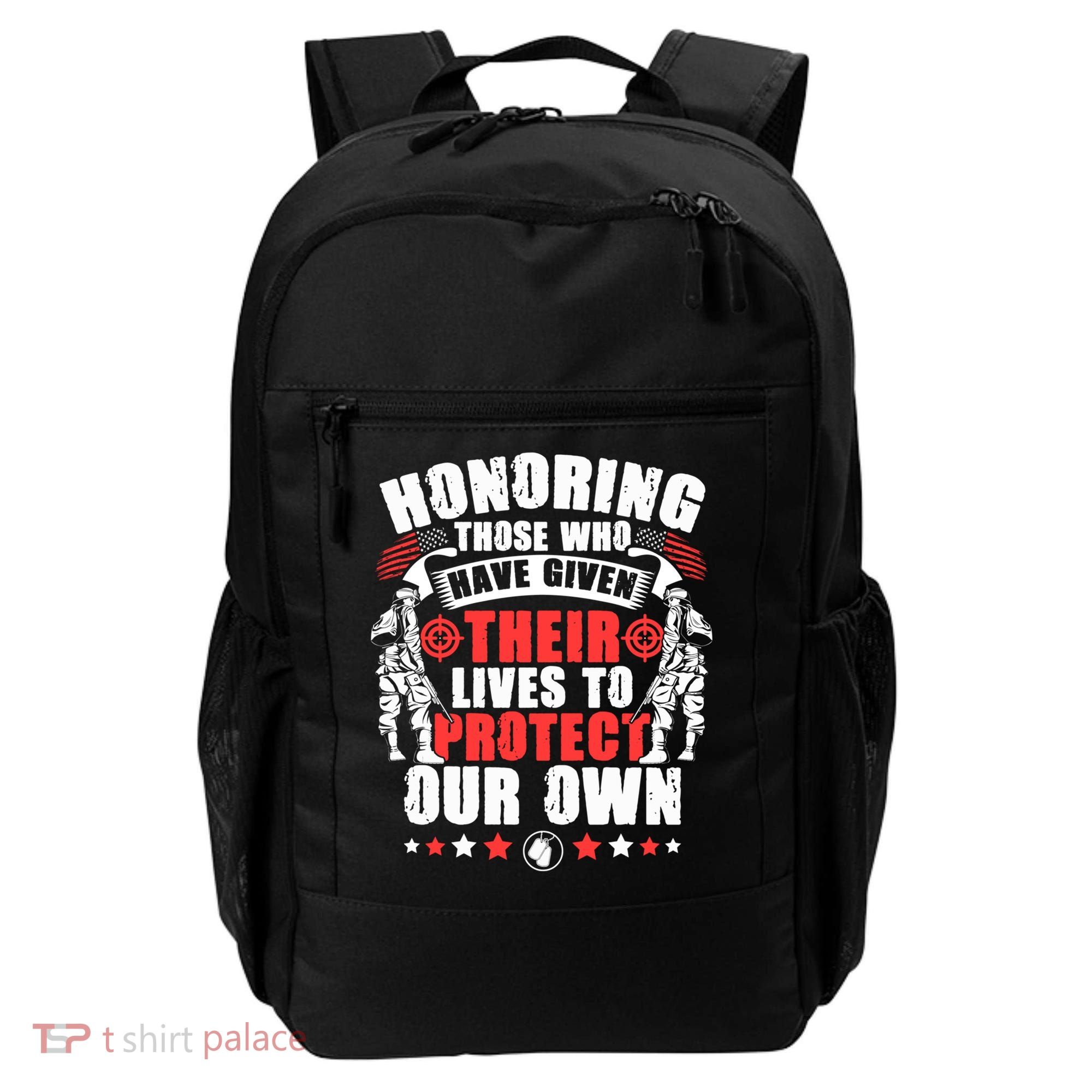 Military American Soldier Memorial Honoring Backpack