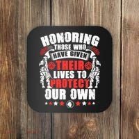 Military American Soldier Memorial Honoring Coaster thumb 0