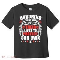 Military American Soldier Memorial Honoring Toddler T-Shirt thumb 0