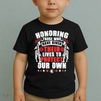 Military American Soldier Memorial Honoring Toddler T-Shirt thumb 2