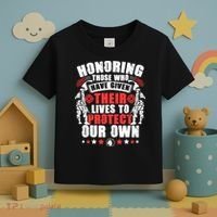 Military American Soldier Memorial Honoring Toddler T-Shirt thumb 3