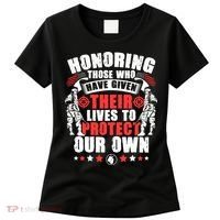 Military American Soldier Memorial Honoring Women's T-Shirt thumb 0