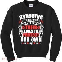 Military American Soldier Memorial Honoring Kids Sweatshirt thumb 0