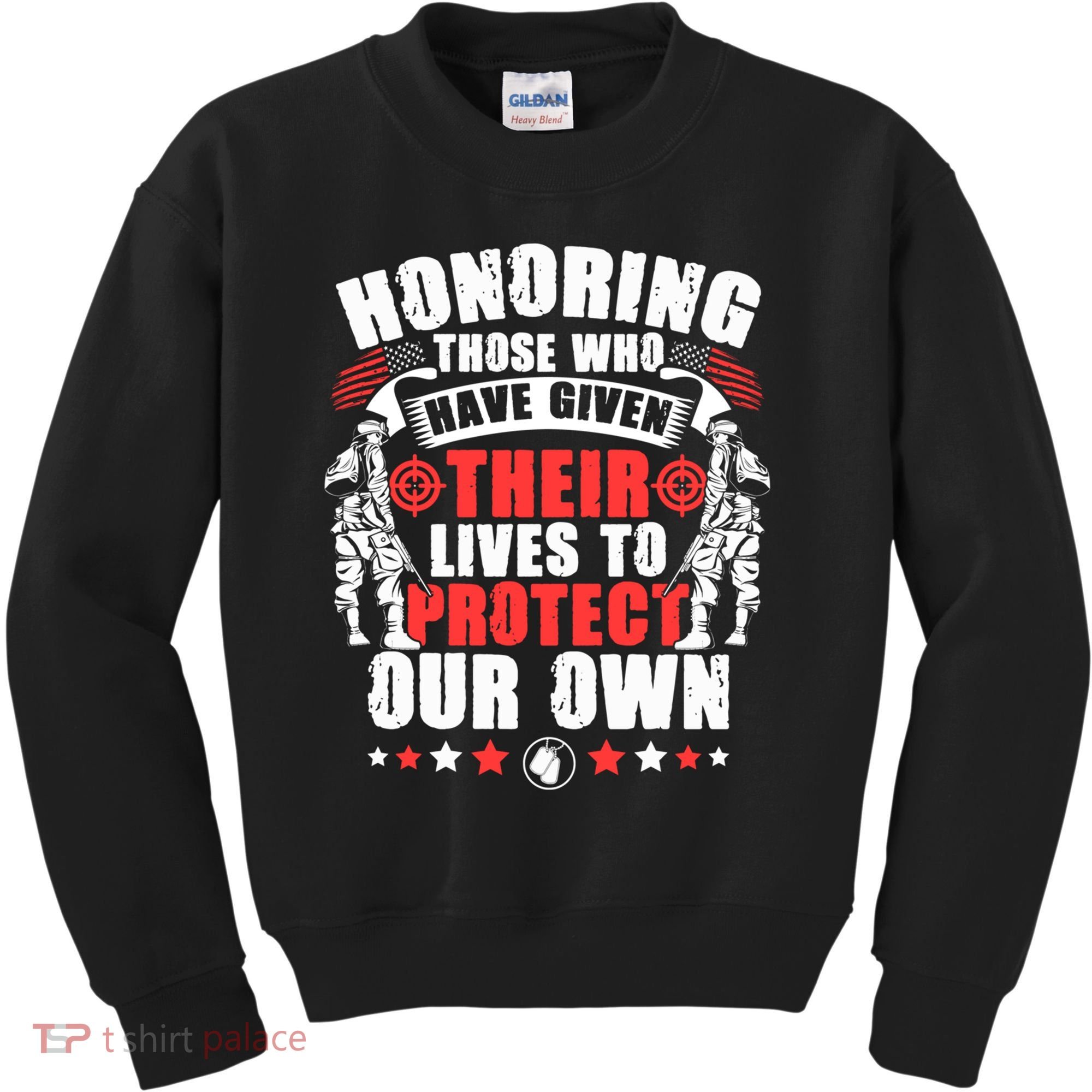 Military American Soldier Memorial Honoring Kids Sweatshirt