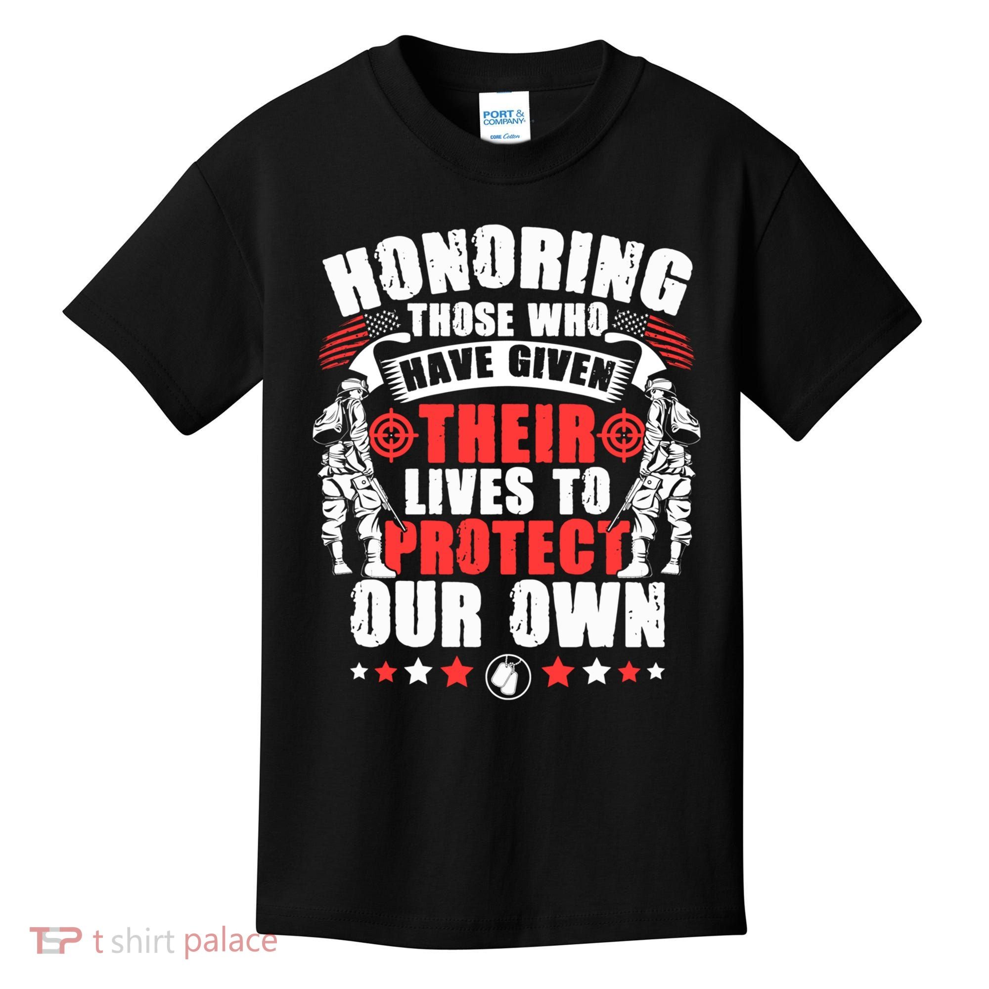 Military American Soldier Memorial Honoring Kids T-Shirt