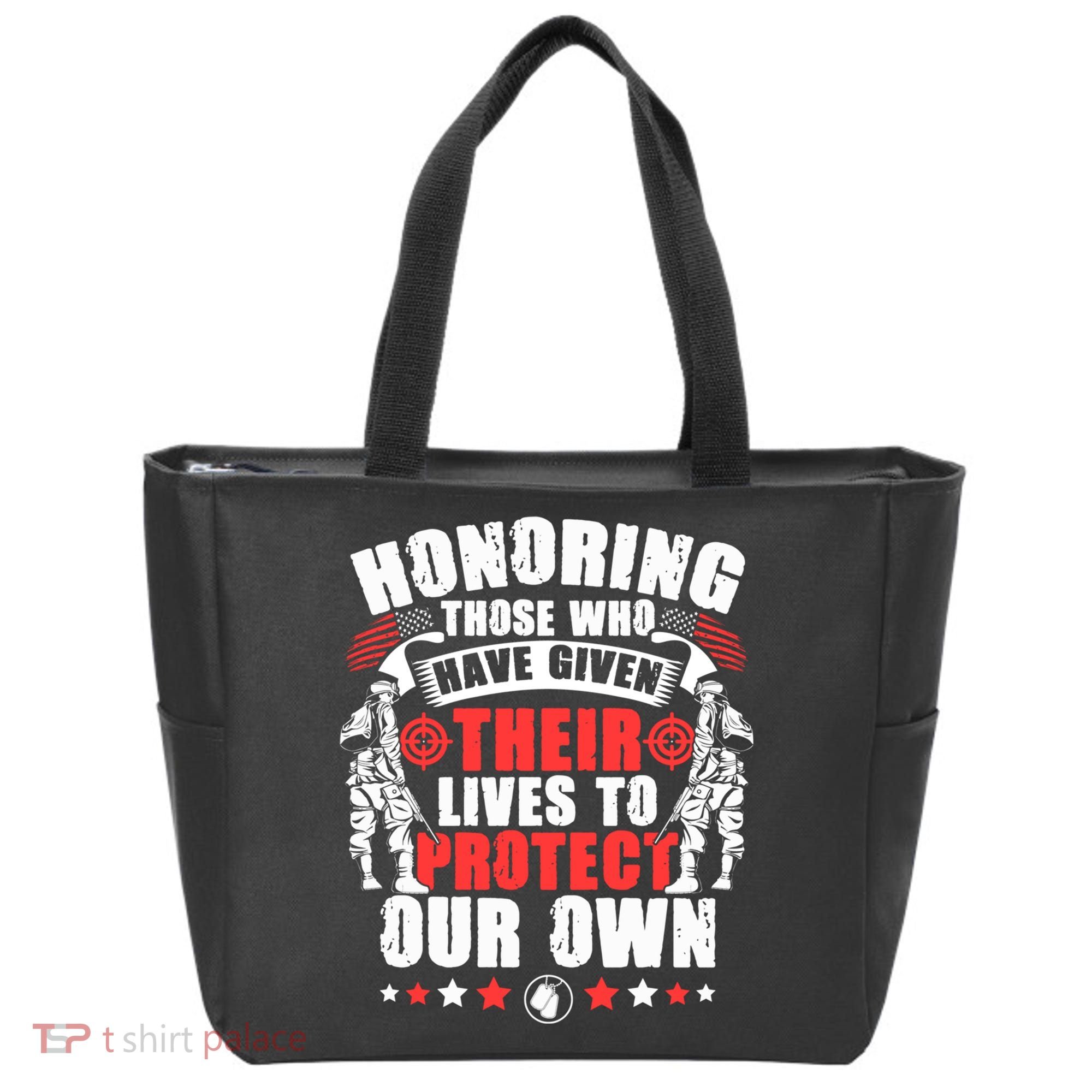 Military American Soldier Memorial Honoring Tote Bag