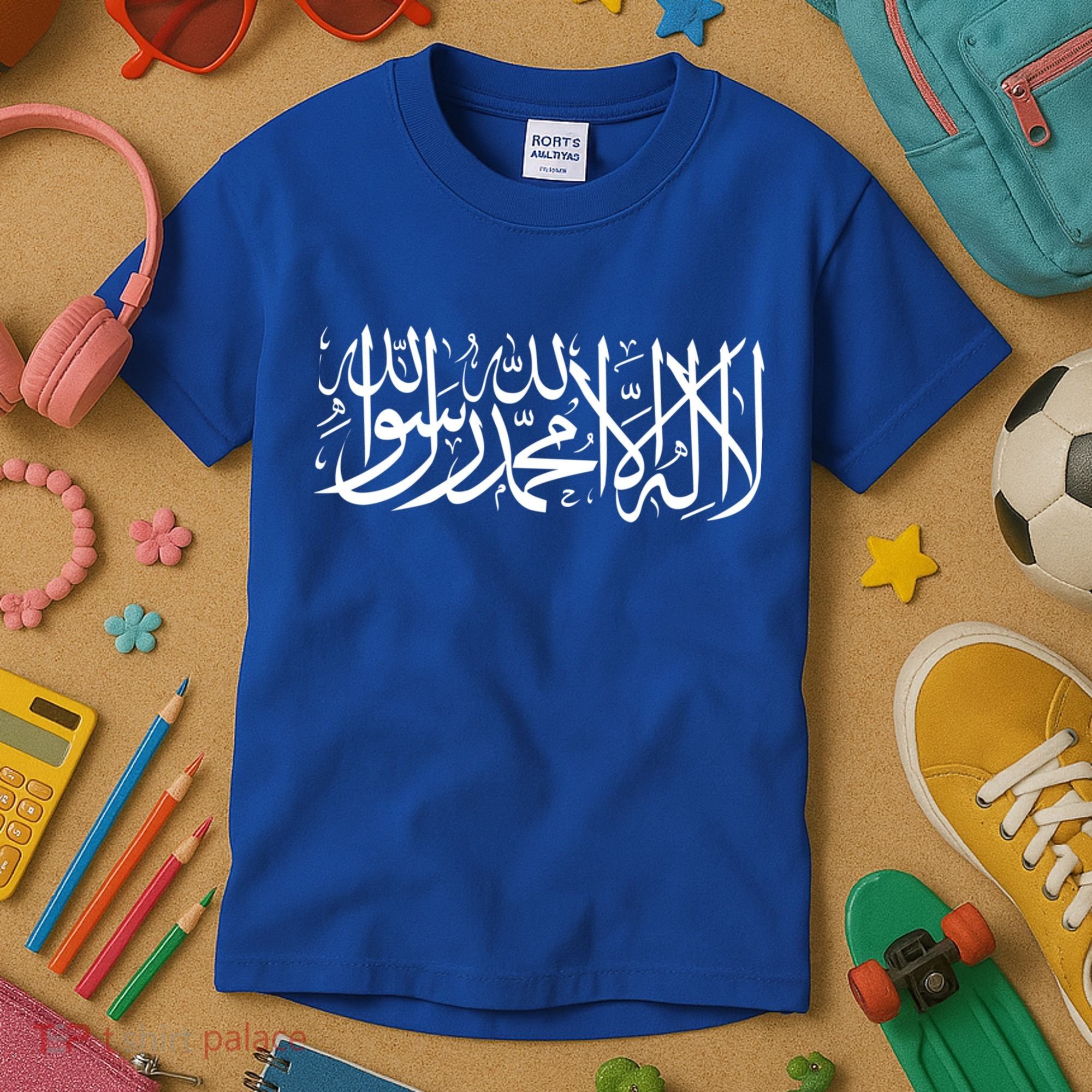Muslim Arabic Shahada Fasting Ramadan Gift Ramadan Mubarak Kids T-Shirt